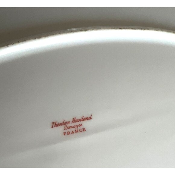 Theodore Haviland Limoges France Oval Platter 16" Antique Porcelain Floral - Picture 5 of 9